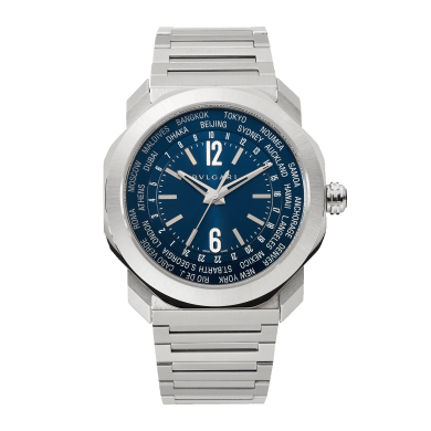 Octo Roma WorldTimer Steel Blue Dial 41mm Sell Image