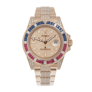 GMT-Master II Rose Gold Diamond Pave Dial 40mm Sell Image