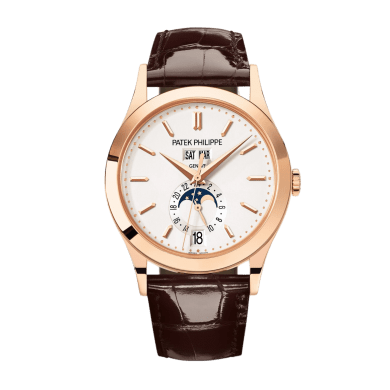Annual Calendar Rose Gold Silver Dial 38mm Sell Image