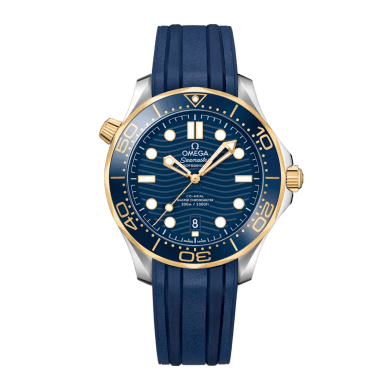 Seamaster Diver 300m Yellow Gold & Steel Blue Dial 42mm Sell Image