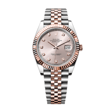 Datejust Rose Gold & Steel Jubilee Pink Dial 41mm Sell Image