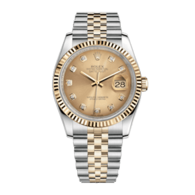 Datejust Yellow Gold & Steel Champagne Dial 36mm Sell Image