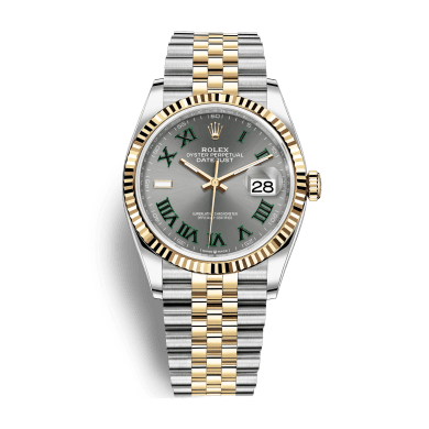 Datejust "Wimbledon" Yellow Gold & Steel Jubilee Grey Dial 36mm Sell Image