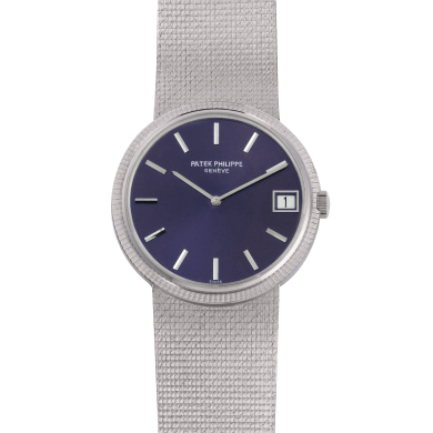 Vintage Calatrava White Gold Blue Dial 33mm Sell Image