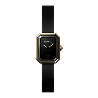 Premiere Ribbon Yellow Gold Black Dial 15mm Sell Image