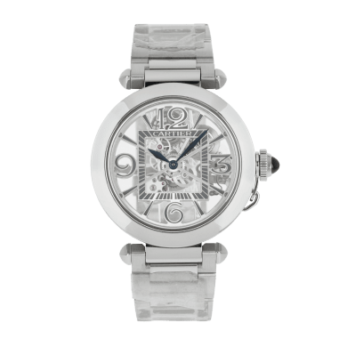 Pasha de Cartier Steel Skeleton Dial 41mm Sell Image