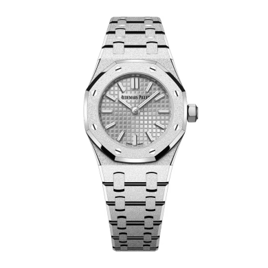 Royal Oak Mini Frosted White Gold Silver Dial 23mm Sell Image