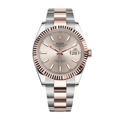 Datejust Rose Gold & Steel Jubilee Pink Dial 41mm Sell Image