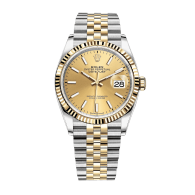 Datejust Yellow Gold & Steel Jubilee Champagne Dial 36mm Sell Image