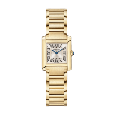 Tank Française Yellow Gold Golden Sunray Dial 21mm Sell Image