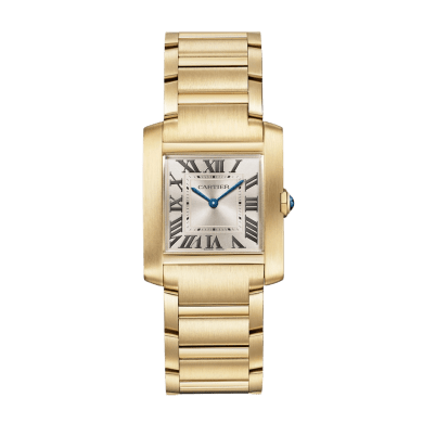 Tank Française Yellow Gold Golden Sunray Dial 27mm Sell Image