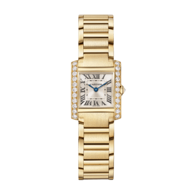 Tank Française Yellow Gold Golden Sunray Dial 21mm Sell Image