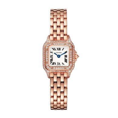 Panthère de Cartier Rose Gold Diamond Silver Dial 20mm Sell Image