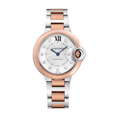 Ballon Bleu de Cartier Rose Gold & Steel Silver Dial 33mm Sell Image