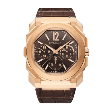 Octo Finissimo Chronograph GMT Rose Gold Brown Dial 43mm Sell Image