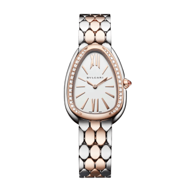 Serpenti Seduttori Rose Gold & Steel Diamond White Dial 33mm Sell Image