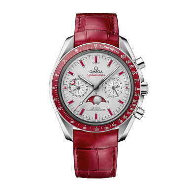 Speedmaster Moonphase Chronograph Platinum Silver Dial 44mm Sell Image