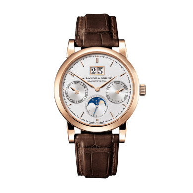 Saxonia Annual Calendar Rose Gold Silver Dial 38mm Sell Image