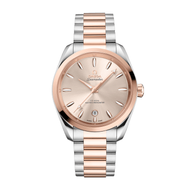 Aqua Terra Rose Gold & Steel Pink Dial 38mm Sell Image