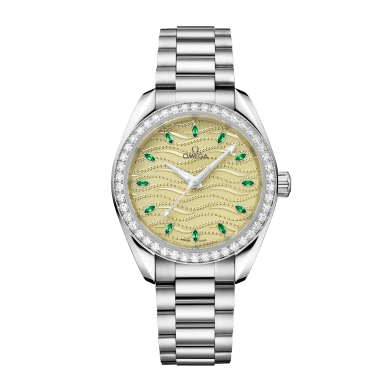 Aqua Terra White Gold Diamond Green Dial 34mm Sell Image
