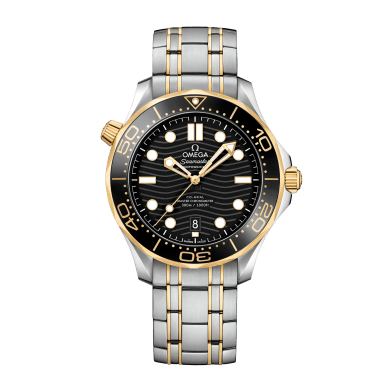 Seamaster Diver 300m Yellow Gold & Steel Black Dial 42mm Sell Image