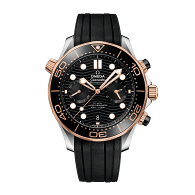 Seamaster Diver 300m Chronograph Rose Gold & Steel Black Dial 44mm Sell Image