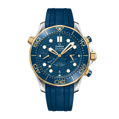 Seamaster Diver 300m Chronograph Yellow Gold & Steel Blue Dial 44mm Sell Image