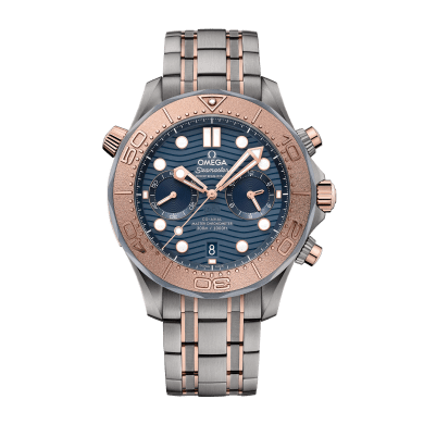 Seamaster Diver 300m Chronograph Rose Gold Tantalum & Titanium Blue Dial 44mm Sell Image