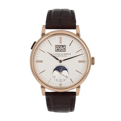 Saxonia Moonphase Rose Gold Silver Dial 40mm Sell Image