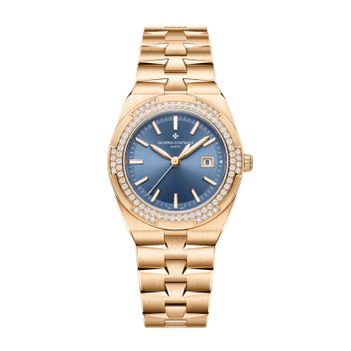 Overseas Quartz Rose Gold Diamond Blue Dial 33mm Sell Image