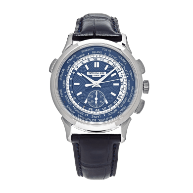 World Time Chronograph "Beijing" White Blue Blue Dial 39mm Sell Image