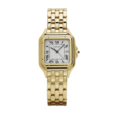 Vintage Panthère de Cartier Yellow Gold White Dial 27mm Sell Image