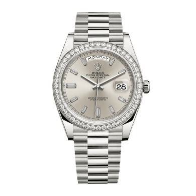 Day-Date White Gold Diamond Silver Dial 40mm Sell Image