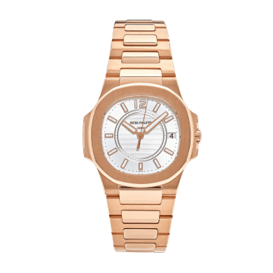 Nautilus Ladies Rose Gold Silver Dial 33mm Sell Image