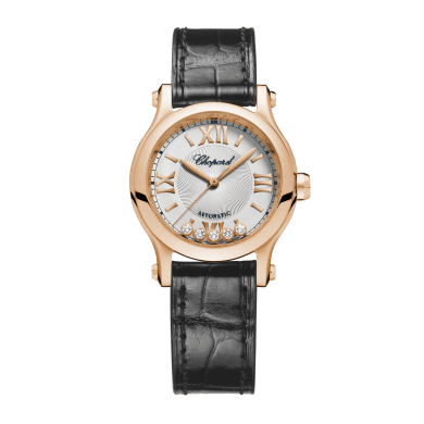 Happy Sport Rose Gold Silver Dial 30mm Sell Image