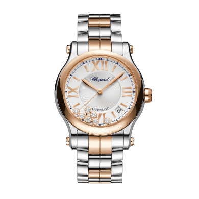 Happy Sport Rose Gold & Steel Silver Dial 36mm Sell Image