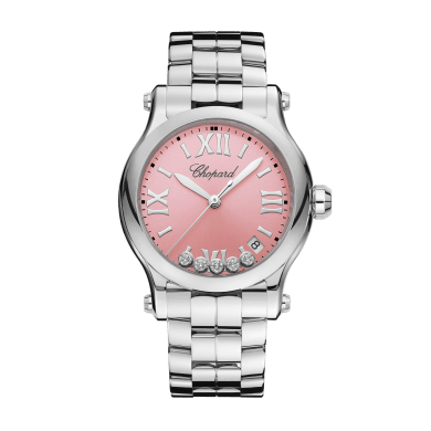 Happy Sport Steel Pink Dial 36mm Sell Image