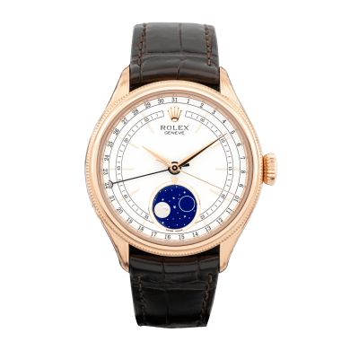 Cellini Moonphase Rose Gold White Dial 39mm Sell Image