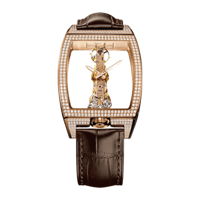 Golden Bridge Classic Rose Gold Diamonds Transparent Dial 34mm Sell Image