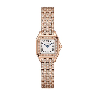 Panthère de Cartier Rose Gold Diamond Silver Dial 20mm Sell Image