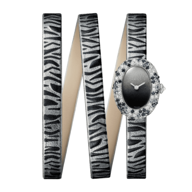 Baignoire de Cartier White Gold Diamond Black Dial 18mm Sell Image