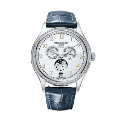 Annual Calendar "Tiffany & Co." White Gold Diamond Silver Dial 38mm Sell Image