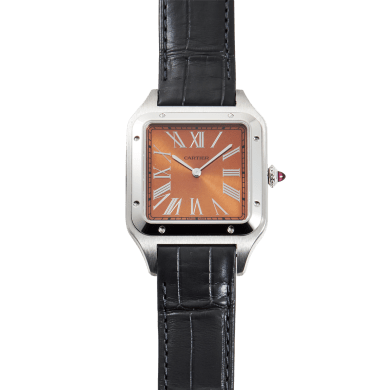 Santos-Dumont Platinum Brown Dial 34mm Sell Image