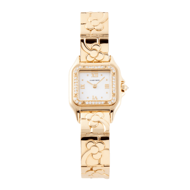 Panthère de Cartier Yellow Gold Diamond White Dial 23mm Sell Image