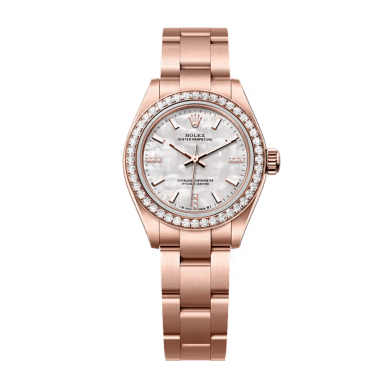 Oyster Perpetual Rose Gold Diamond Mother of Pearl Dial 34mm Sell Image