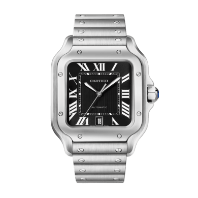 Santos de Cartier Steel Black Dial 39mm Sell Image