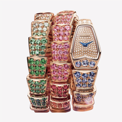 Serpenti Viper Rainbow Rose Gold Pave Dial 26mm Sell Image