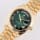 Day-Date Yellow Gold Green Ombré Dial Condition Images button
