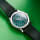 Baltic x Perpétuel MR01 Limited Edition Steel Green Dial 36mm Lifestyle Images button