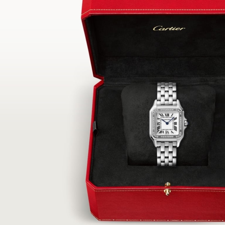 Panthère de Cartier Steel Diamond White Dial 27mm Product Image 6
